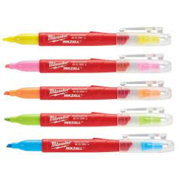 Milwaukee x5 Surligneurs INKZALL Multi couleurs (48223206)