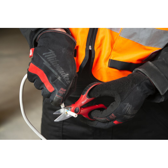 Milwaukee Ciseaux d'électricien avec étui (4932478620)