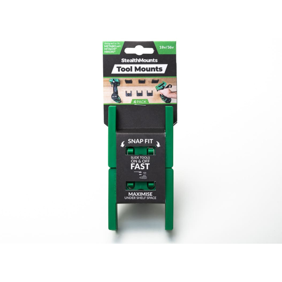 StealthMounts Supports de machines Hikoki - Hitachi 18v 4-pack VERT TM-MHH18-GRN-4