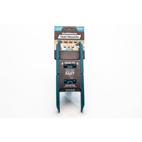 StealthMounts Supports de machines Makita 40v XGT 4-pack Bleu TM-MK40-BLU-4