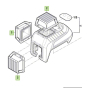 Bosch Fenêtre pour laser rouge GLL 3-80, GLL 3-300 (1600A00NM8)