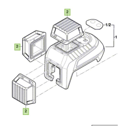 Bosch Fenêtre pour laser rouge GLL 3-80, GLL 3-300 (1600A00NM8)