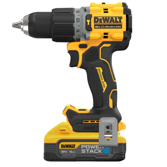 DeWalt DCD800H2T-QW Perceuse, Visseuse 18V XRP 2x5.0Ah POWERSTACK avec coffret T-STAK