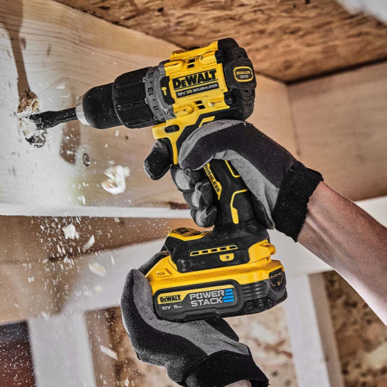 DeWalt DCD800H2T-QW Perceuse, Visseuse 18V XRP 2x5.0Ah POWERSTACK avec coffret T-STAK