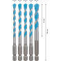 Bosch Lot de 5 forets polyvalent multimatériaux HEX-9 5,5 à 8mm (2608590181)