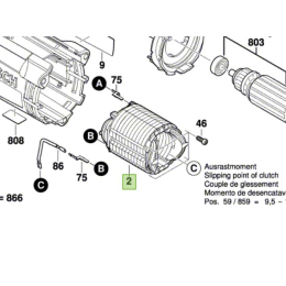 Bosch Épanouissement polaire perceuse GSB 21-2 RCT (2604220729)