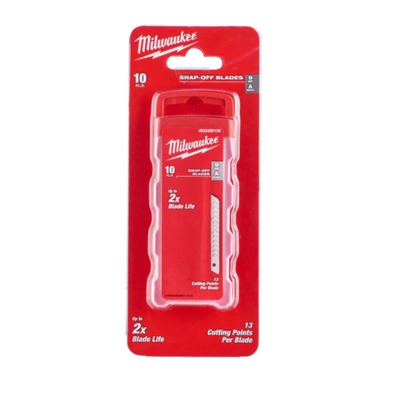 Milwaukee Distributeur de x9 Lames de cutter sécable 9mm (4932480106) Milwaukee Distributeur de x9 Lames de cutter sécable 9mm (4932480106)