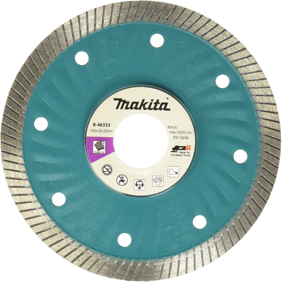 Makita Disque diamant ø125mm TURBO céramique & porcelaine (B-46333)