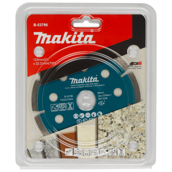 Makita Disque diamant ø125mm TURBO béton & granite (B-53796)