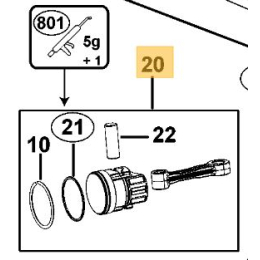 Dewalt Kit piston pour marteau de démolition D25960 & D25961 (N164668)