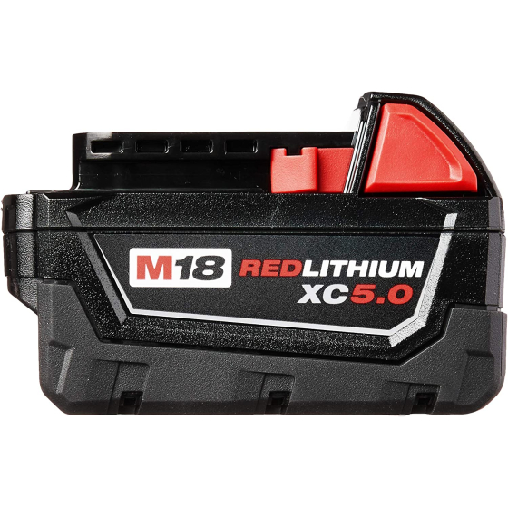 Milwaukee M18B5 Batterie 18V 5.0Ah Red Lithium-Ion (4932430483) Milwaukee M18B5 Batterie 18V 5.0Ah Red Lithium-Ion (4932430483)