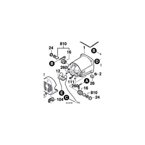 BOSCH 1619PA0206 Charbons, Jeu de balais GTS 10