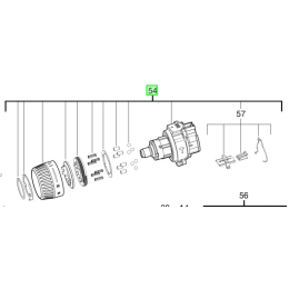 Milwaukee Carter d'engrenage pour perceuse M18BLPD2 (4931466296)