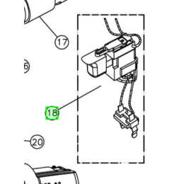 Ryobi Interrupteur pour perceuse CDI1442 & CDI1802 (5131017194)