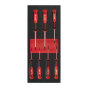 Milwaukee Jeu de x7 tournevis TORX avec module mousse pour servante d'atelier (4932492391)