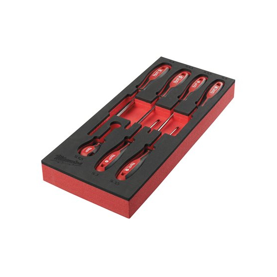 Milwaukee Jeu de x7 tournevis TORX avec module mousse pour servante d'atelier (4932492395)