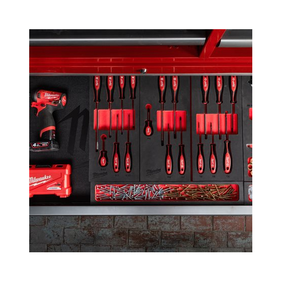 Milwaukee Module 3/3 vide en mousse pour servante d'atelier (4932492390) Milwaukee Module 3/3 vide en mousse pour servante d'atelier (4932492390)