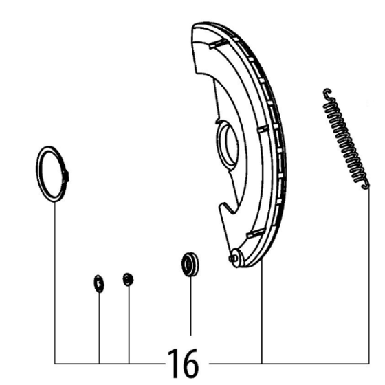 Metabo Carter Pendulaire de protection complet pour scie KGS305M (316056330)