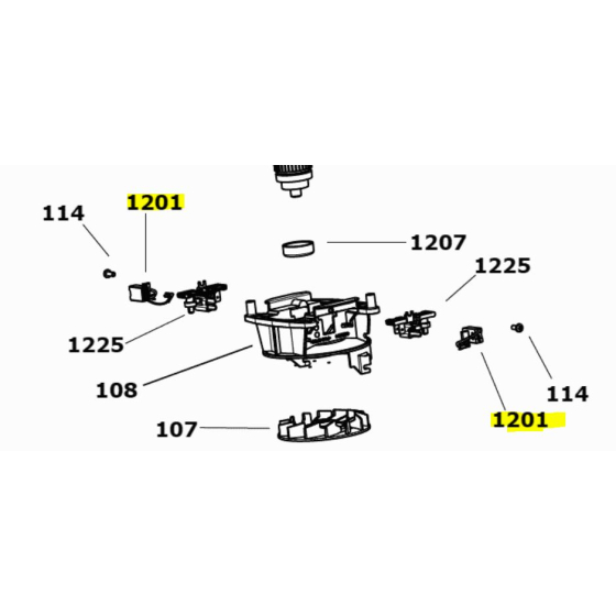 Milwaukee Paire de charbons pour marteau piqueur K1000S & K1528H (4931468438)