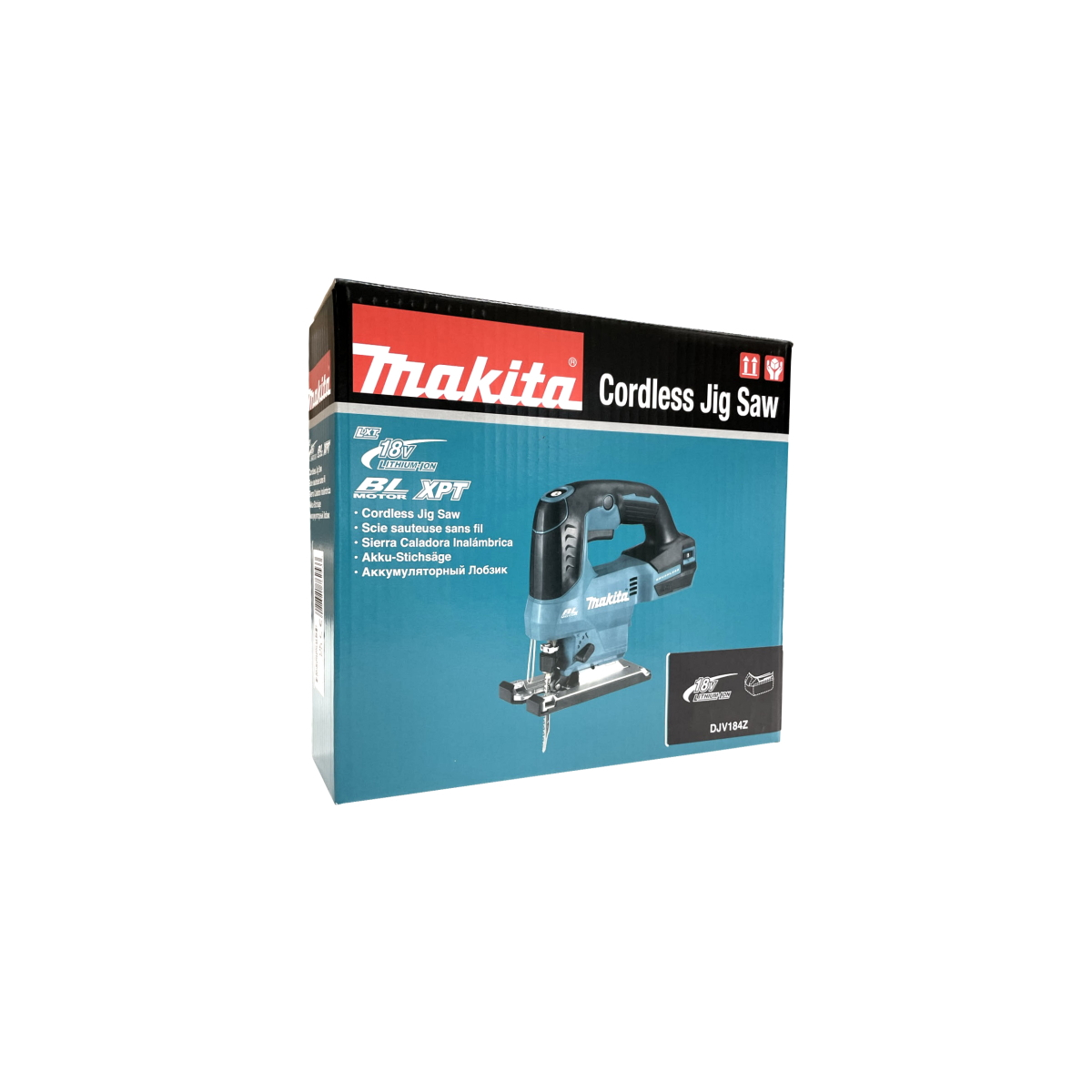 Scie Sauteuse Sans Fil Pour Batterie Makita 18V - Moteur Sans Balais 800W, 5 Vitesses, Coupe à 45°, Livrée Avec 6 Lames