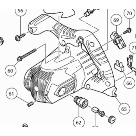 Hikoki Carcasse pour scie circulaire C9U2, C9SA2, C9BU2, C9BA2 (325362)