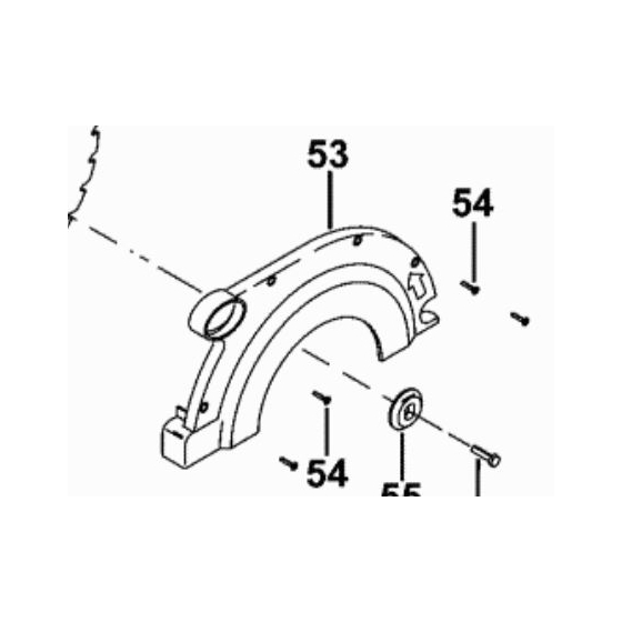 Dewalt Protecteur Supérieur de scie D23700 (625430-00 - N01097)