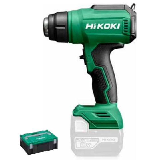 Hikoki RH18DA W2Z Décapeur thermique sans fil 18V avec coffret HitCase