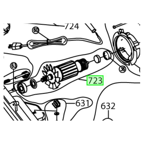 Ryobi Induit Tronçonneuse à métaux ECO2335 (5131004344)