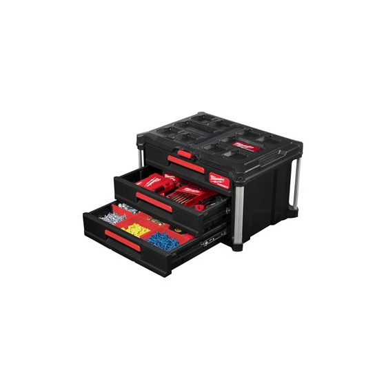 Milwaukee Kit servante mobile avec coffret 2 & 3 tiroirs Packout (4932492892)