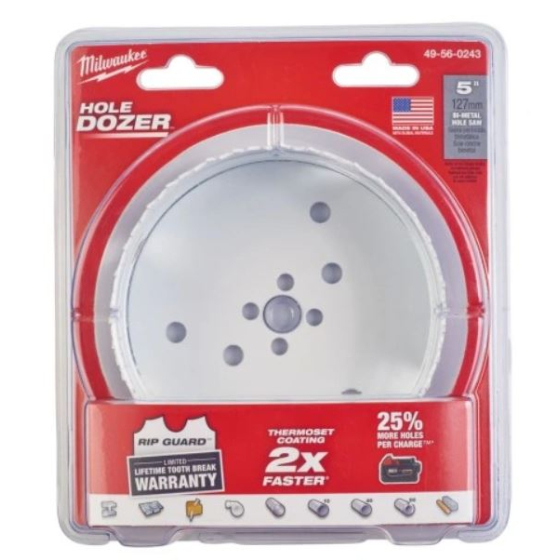 Milwaukee Scie cloche 127mm bi-métal cobalt (49560243)