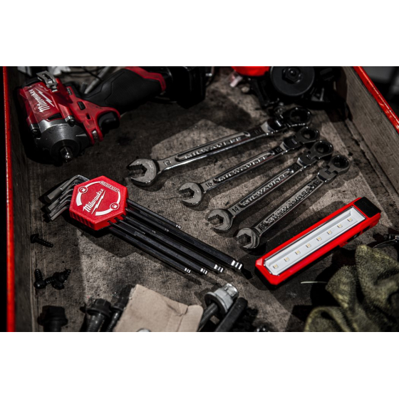 Milwaukee Jeu de 9 clés allen avec rotule (4932478621)