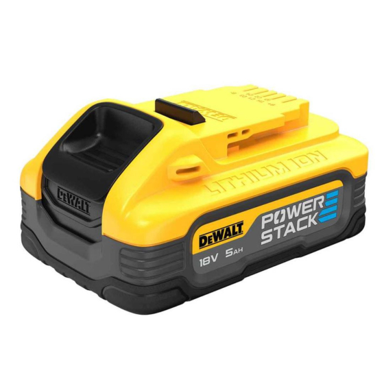DeWalt Pack de 2 batteries DCBP518 18V POWERSTACK 5.0Ah Li-ion (DCBP518H2-XJ)