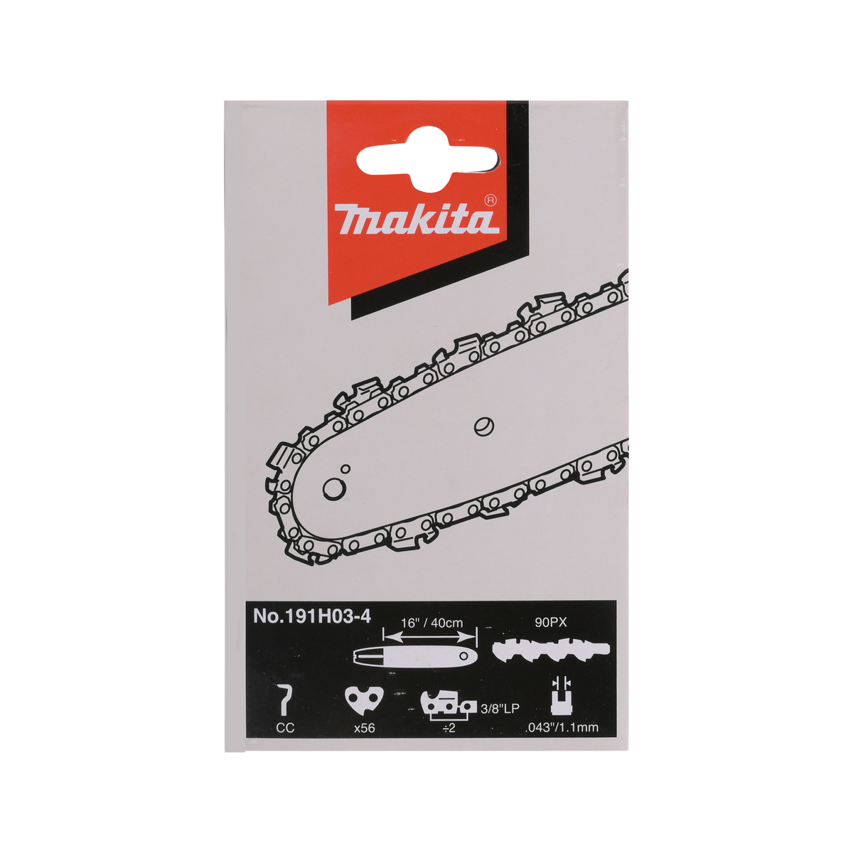 Makita Chaîne pour tronçonneuse 40cm 3/8 1.1mm 56Dents 90PX