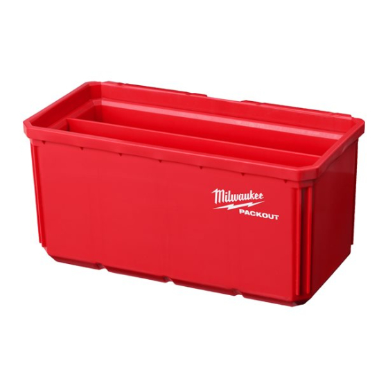 Milwaukee Lot de 2 conteneurs 10x20cm amovibles pour organisateur Packout (4932480699)