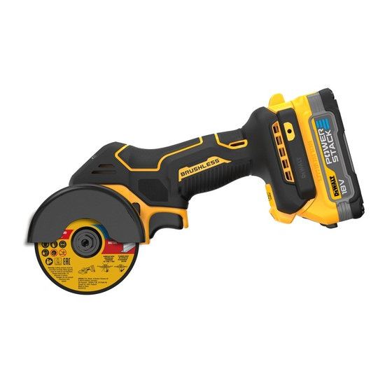 DeWalt DCS438N-XJ Meuleuse sans fil ø76mm 18V brushless (Machine seule)