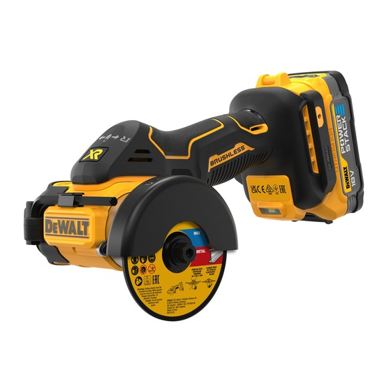 DeWalt DCS438N-XJ Meuleuse sans fil ø76mm 18V brushless (Machine seule)