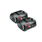 Bosch Lot de x2 batteries PBA 18V 2.5Ah (1600A005B0 x2)