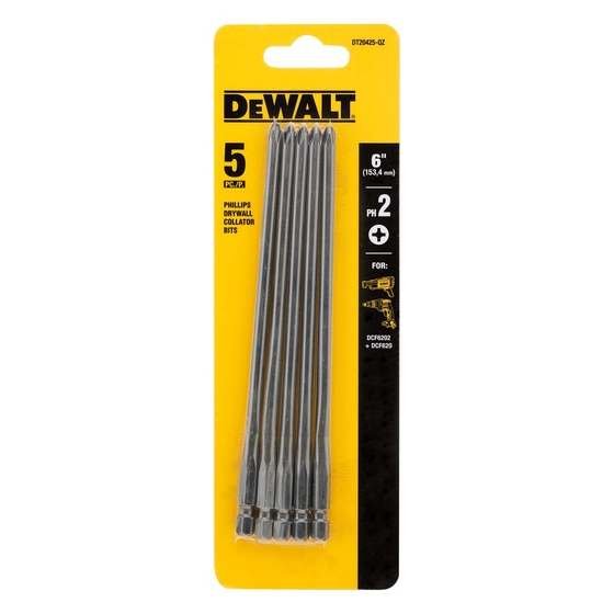 DeWalt DT20425-QZ Lot de 5 porte-embouts PH2 de vis en bande 153mm