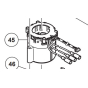 Hikoki - Hitachi Stator 240V pour perforateur et piqueur H45ME, H45MEY, DH40MEY (340885E)