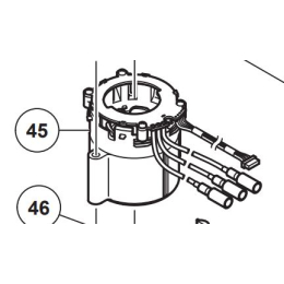 Hikoki - Hitachi Stator 240V pour perforateur et piqueur H45ME, H45MEY, DH40MEY (340885E)