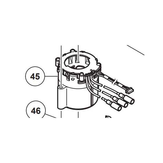 Hikoki - Hitachi Stator 240V pour perforateur et piqueur H45ME, H45MEY, DH40MEY (340885E)