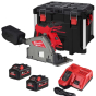 Milwaukee M18 FPS55-552P Scie circulaire plongeante 18V Fuel ø165mm 2x5.5Ah PACKOUT XL (4933478778)