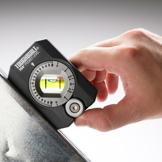 Toughbuilt Niveau de poche magnétique à 360° TB-H2-L-4R Toughbuilt Niveau de poche magnétique à 360° TB-H2-L-4R