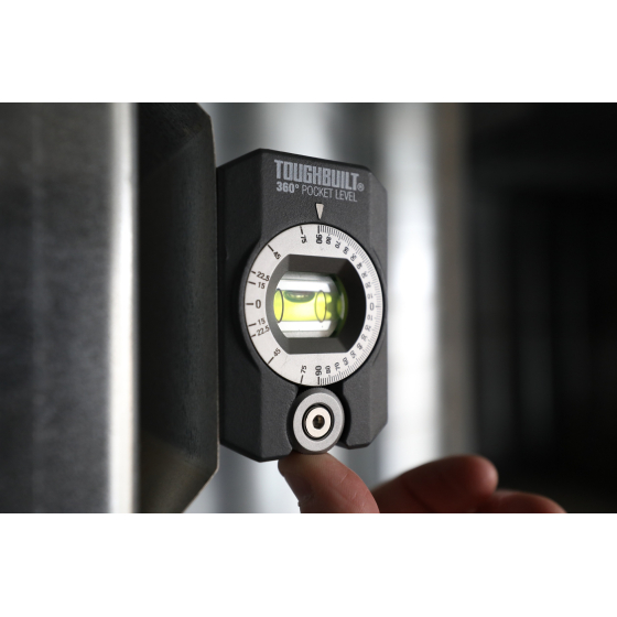 Toughbuilt Niveau de poche magnétique à 360° TB-H2-L-4R Toughbuilt Niveau de poche magnétique à 360° TB-H2-L-4R