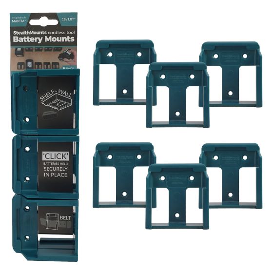 StealthMounts Supports de batteries Makita 18V 6-pack BLEU BM-MK18-BLU-6