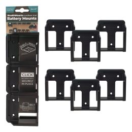 StealthMounts Supports de batteries Makita 18V 6-pack Noir BM-MK18-6