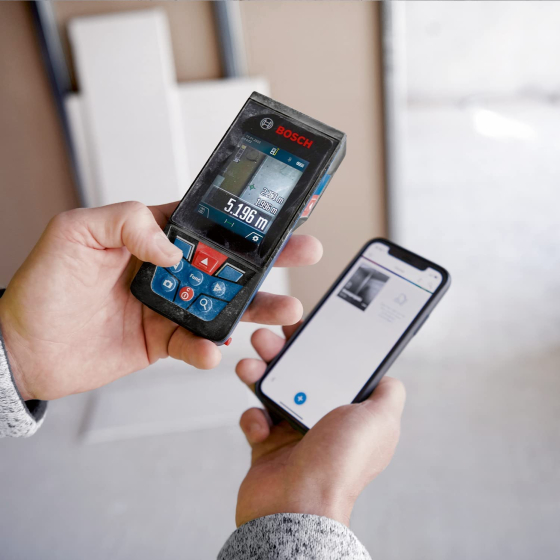 Bosch GLM 150-27 C Professional Télémètre laser 150m bluetooth avec batterie Li-ion (0601072Z00)