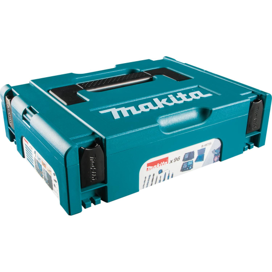 Makita B-49725 Set d'accessoires de vissage et de perçage 96 pièces en coffret Makpac Makita B-49725 Set d'accessoires de vissage et de perçage 96 pièces en coffret Makpac