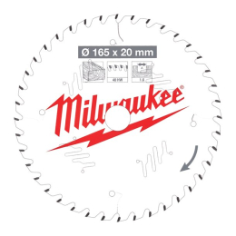 Milwaukee Lame de scie circulaire Bois Ø165x20x24Dts ATB (4932471931)