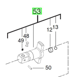 Milwaukee Enclume 1/2 pour boulonneuse M18BIW12 (4931436074)